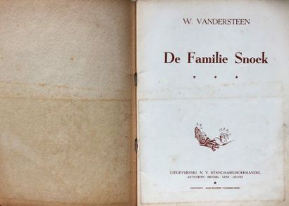 null Vandersteen: rare album "De famillie Snoek" édition originale. Ce 1er tome "Eigen...