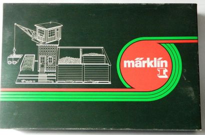 null MÄRKLIN I moderne 5818 (2000-2006) , stockage de charbon avec grue, boîte de...