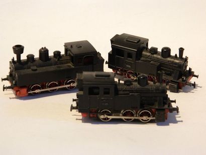 null MÄRKLIN (3) 2x locotender, 030, noire, 3029 + 1x 3090 : 

- 3029/1 (1960)

-...
