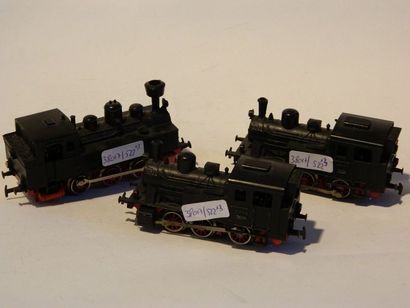null MÄRKLIN (3) 2x locotender, 030, noire, 3029 + 1x 3090 : 

- 3029/1 (1960)

-...