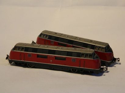 null MÄRKLIN (2) locos diesel, version Bausatz, construite : 

3921 /4 Deutsche Bundesbahn...