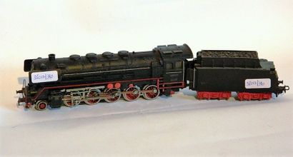 null MÄRKLIN GN800/1 (1955) locomotive type 150, tender 4 axes plastique, BK 4, en...