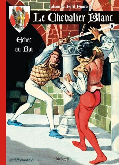 null F&L Funcken/Le Chevalier blanc. Planche originale n°8 du tome 4 "Echec au Roi"....