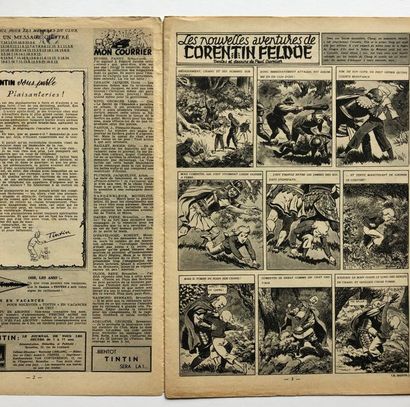 null Hergé/Journal Tintin n°33 version "Spécimen". Rare exemplaire du 12 Aout 1948...