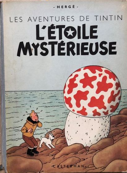 null Hergé/Tintin. Album "L'étoile mysthérieuse" édition B1 de 1946 avec le pull...