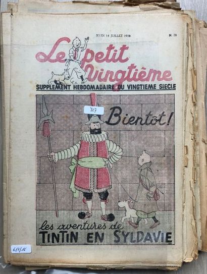 null Hergé/Le Petit 20e. Ensemble de 27 facicules "Le petit vingtième" entre 1931...