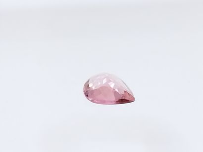 null TOURMALINE pink , poire , Mozambique , 0,61 carats Dim : 6,8 x 5,2