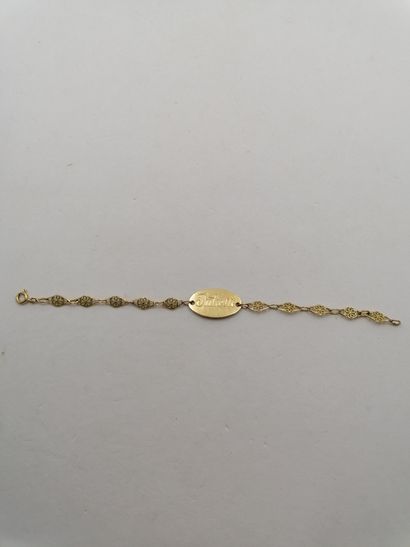 null 1 Bracelet Gold 18kt 5,99g deteriorated 