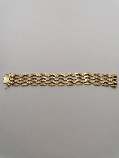 1 Soft bracelet Gold 3 tones 18kt 41,53 g...