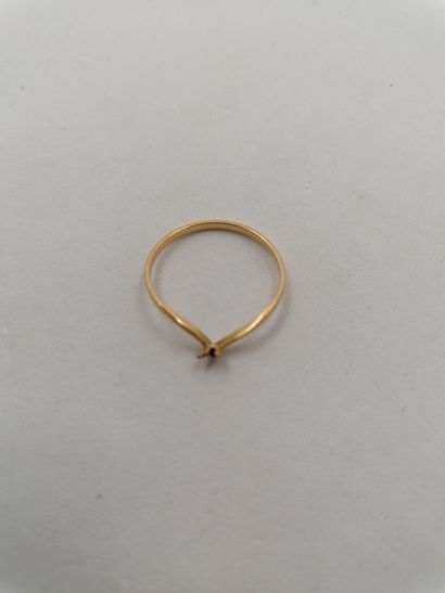 null 1 Ring Gold 18kt 0,99 g deteriorated 