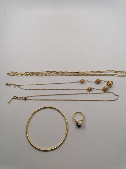 null 1 Bracelet jonc Or 18kt 24,23 g 2 Chaînes Or 18kt 24,14 g 1 Collier Or 18kt...