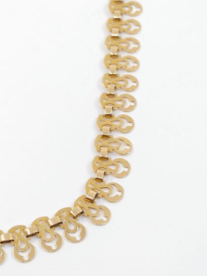 null Necklace in yellow gold 750° openwork 
weight : 12,91 g