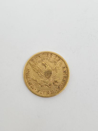 null 5 DOLLAR GOLD COIN
Year 1881 (5)
Weight : 8,32 g