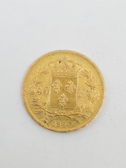 null PIECE OF 40 FRANCS CHARLES X
Year 1830
Weight : 12,81 g
