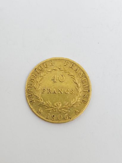 null PIECE OF 40 FRANCS 1806 Napoleon 
Weight : 12,79 g