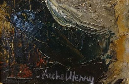 null MICHEL-HENRY (1928-2016).
Le Chien andalou 
Huile sur toile, signée en bas à...