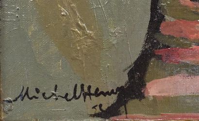 null MICHEL-HENRY (1928-2016).
Graffitis
Huile sur toile, signée et datée en bas...