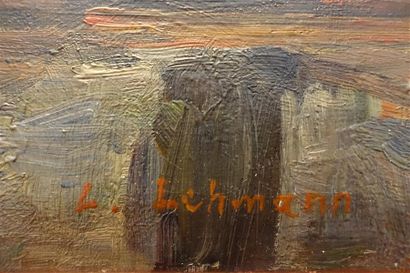 null Léon LEHMANN (1873-1953).
Nature morte
Huile sur toile, signée en bas vers le...
