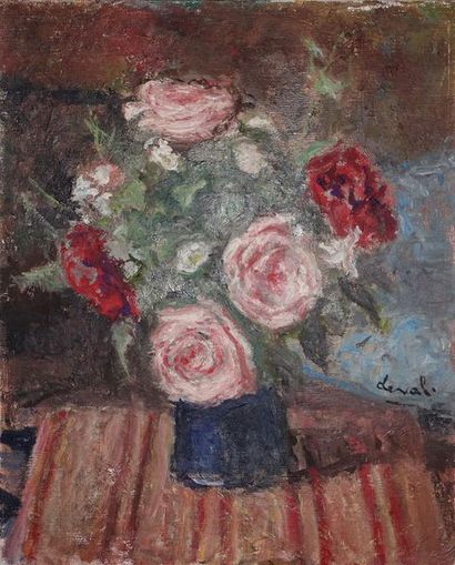 Pierre DEVAL (1897-1993).
Bouquet au vase...