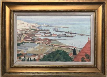 null Pierre DEVAL (1897-1993).
Le port d'Alger, 1923
Huile sur toile, signée et datée...