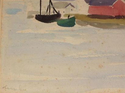 null Pierre DEVAL (1897-1993).
Les îles Lofoten, Norvège, 1925
Aquarelle, signée...