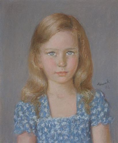 Pierre DEVAL (1897-1993).
Portrait de jeune...