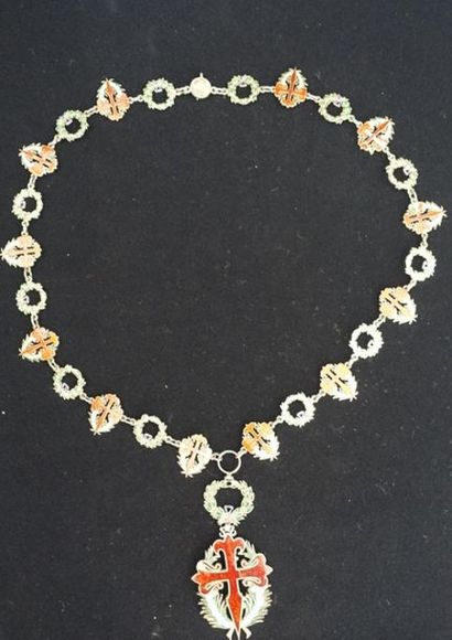 null ORDRE DE SAINT-JACQUES DE L'ÉPÉE.
Collier de cérémonie de chevalier du modèle...