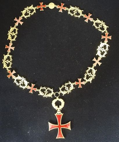 null ORDRE DE L'INFANT DOM HENRIQUE, fondé en 1960.
Collier de grand-croix avec collier...