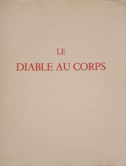 null RADIGUET Raymond. Le Diable au corps. Roman. Paris, G. Guillot, 1957 ; fort...