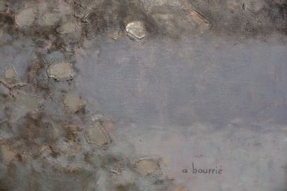null André BOURRIÉ (né en 1936).
La Cale, n° 60
Huile sur toile, signée en bas à...