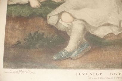 null Juvenile retirement ; Children relieving a beggar boy.
Deux lithographies. 
505...