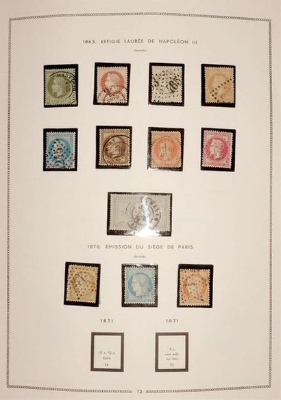null TOUS PAYS : Ensemble de timbres neufs et oblitérés dont FRANCE, émissions 1849/1970,...