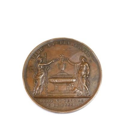 null LOUIS XIV (1643-1715. Médaille. T. Bernard. 1683. Frappée pour la mort de Jean-Baptiste...
