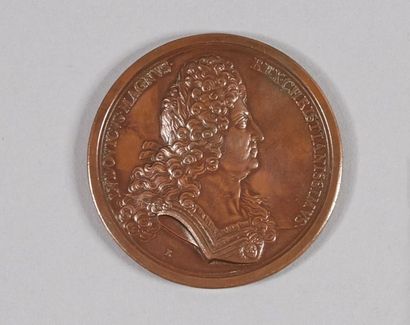 null LOUIS XIV (1643-1715). Médaille. 1697. Roëttiers. Mariage du duc de Bourgogne...