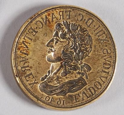 null LOUIS XIII (1610-1643). Matrice pour médaille, 1640. Br. 52,5 mm.

Localisation...