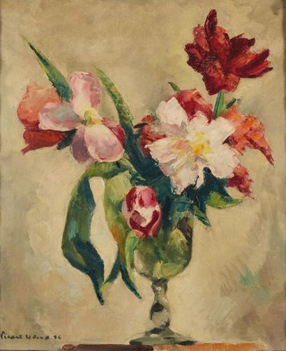 Charles PICART LE DOUX (1881-1959). 
 Flowers...