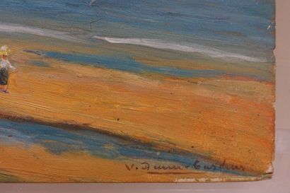 null Modern school.
Animated Mediterranean coastal landscape.
Oil on panel, bears...