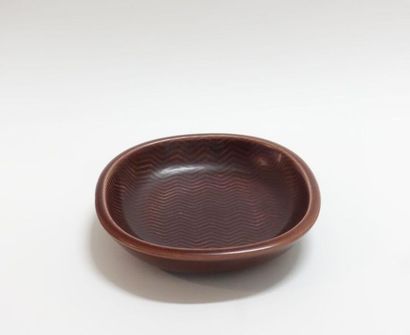 null Nils THORSSON (1898-1975) for ALUMINIA (Denmark). 
 Ceramic bowl, Marselis series,...