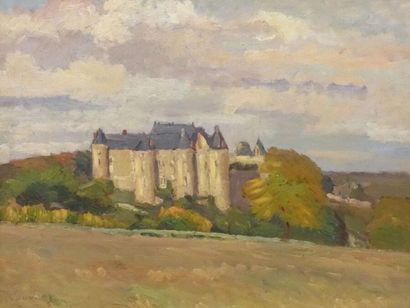 Abel LAUVRAY (1870-1950).
Le Château de Luynes.
Huile...