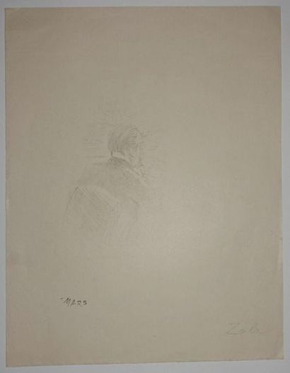 null Maurice Bonvoisin known as MARS (1849-1912). 
 Set of eight drawings sketched...