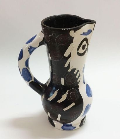 null Pablo PICASSO (after) & MADOURA (editor). 
 "Owl jug", model created in 1955.
Turned...