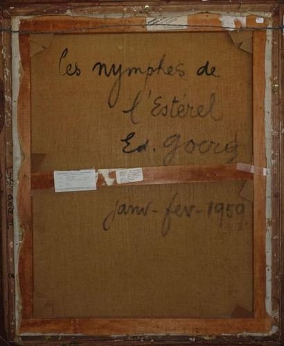 null Édouard GOERG (1893-1969).
Les Nymphes de l'Esterel, 1959.
Huile sur toile,...