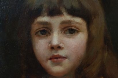 null Rafael DE OCHOA Y MADRAZO (1858-1935). 
 Portrait of Reynaldo Hahn as a child.
Oil...