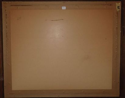 null Fikret MOUALLA (1903-1967).
Une partie de cartes.
Gouache, signée en bas à droite.
Haut....