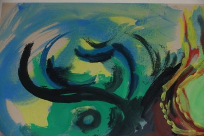 null Édouard PIGNON (1905-1993). 
 Divers - 1965. 
Watercolour and gouache, signed...