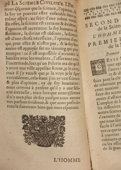 null La science civilisée ou dépaysée des Ecoles d'Athènes.
In-8°, 1677, Pierre Laymere.
Certaines...