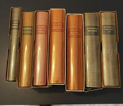 null Réunion de sept ouvrages des éditions Bibliothèque de la Pléiade : 
- RIMBAUD,...