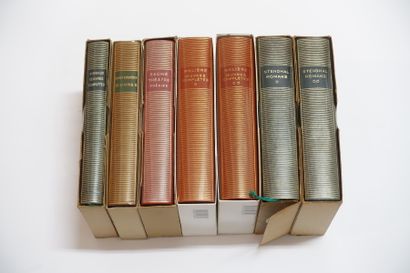 null Réunion de sept ouvrages des éditions Bibliothèque de la Pléiade : 
- RIMBAUD,...