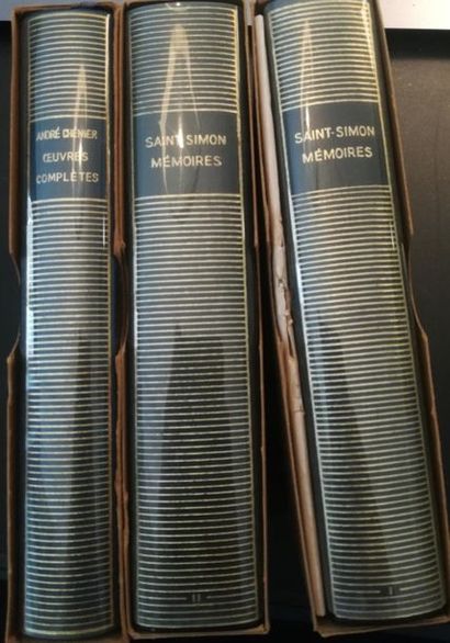 null Réunion de trois ouvrages des éditions de la Pléiade : André CHENIER, SAINT-SIMON...