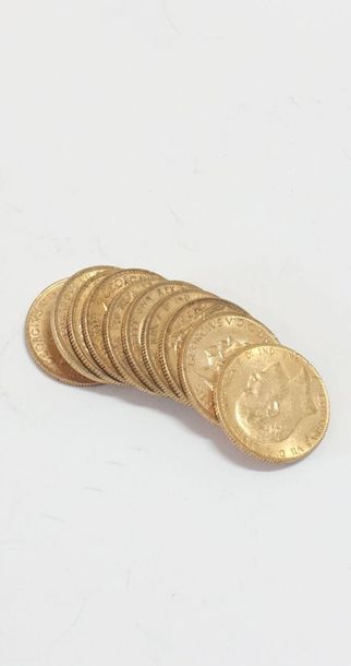 null Dix pièces de 20 FF en or.
Poids : 79,9 g.
#

Frais acheteurs réduits à 10%...